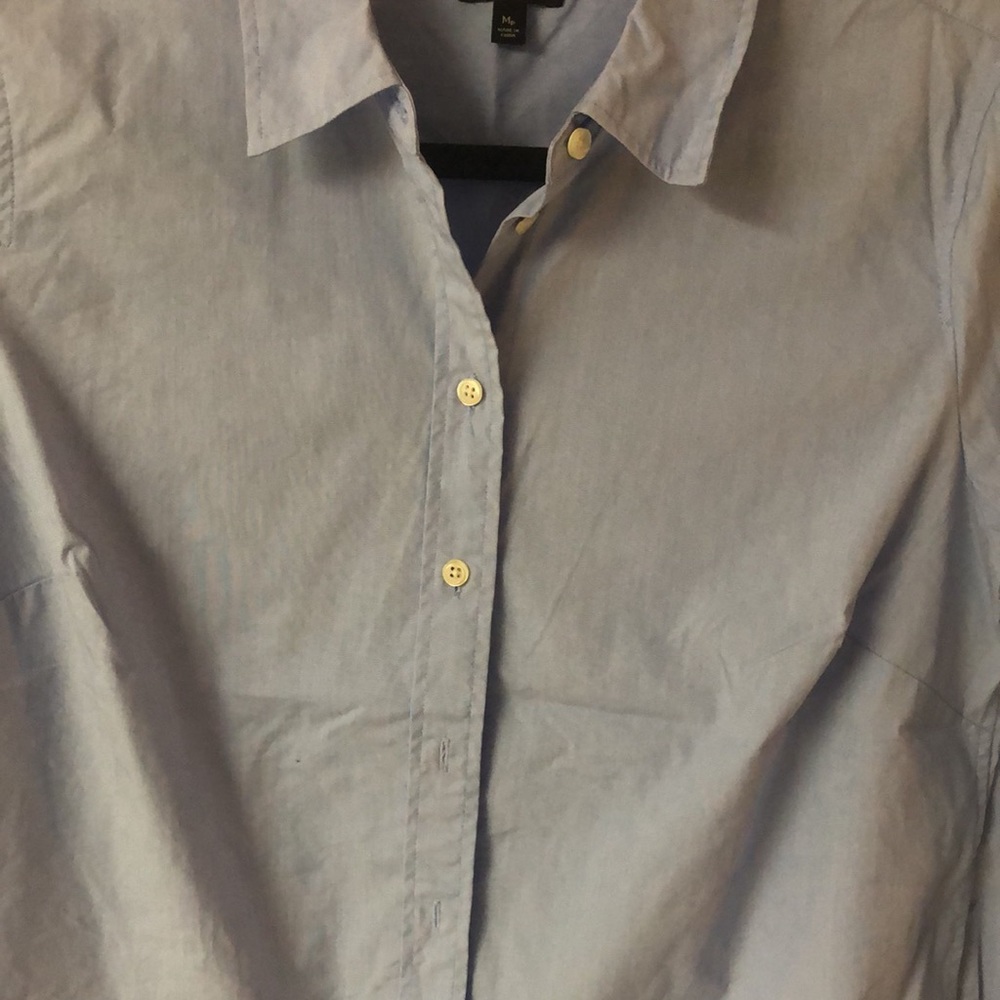 Talbots blue button down - Picture 3 of 8